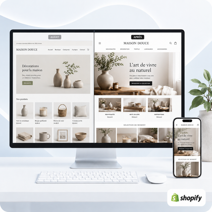 Refonte de boutique Shopify