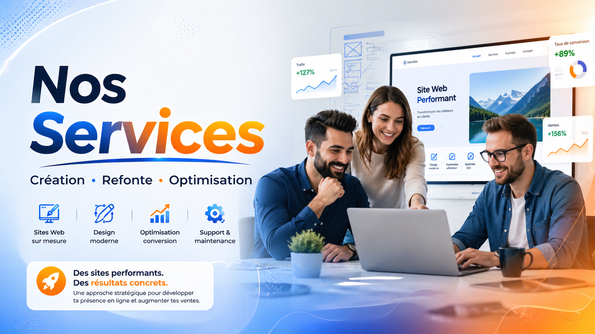 Nos services pour développer votre présence en ligne