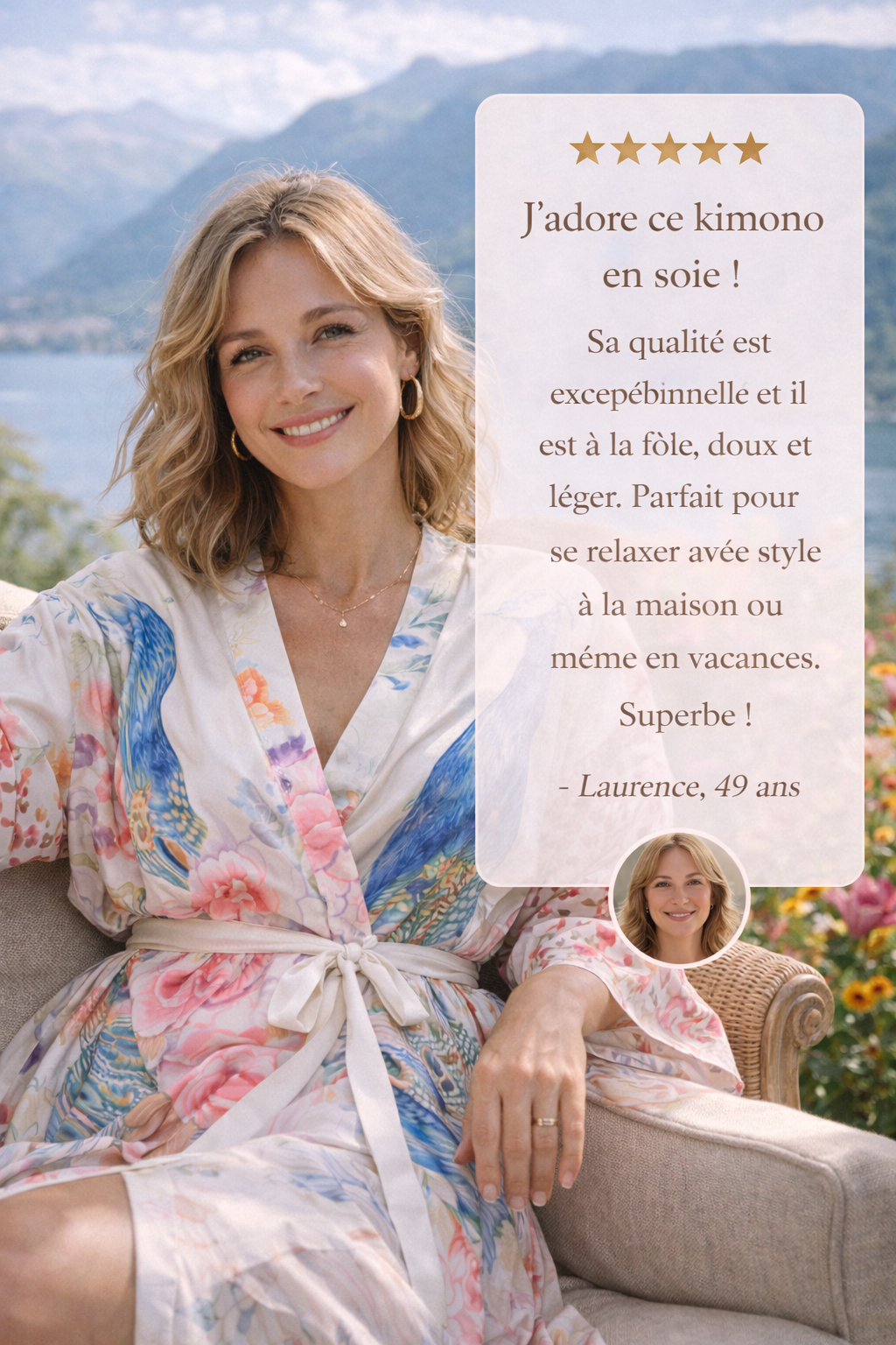 Kimono de Plage Femme Motif Paon – Élégance & Légèreté