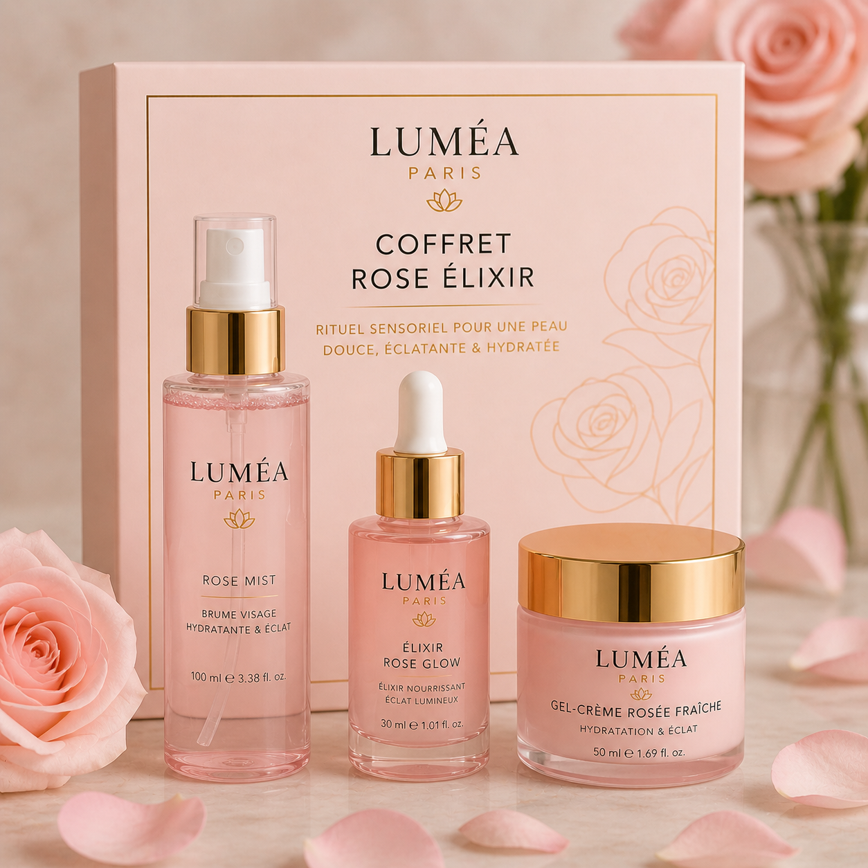 Coffret Rose Élixir