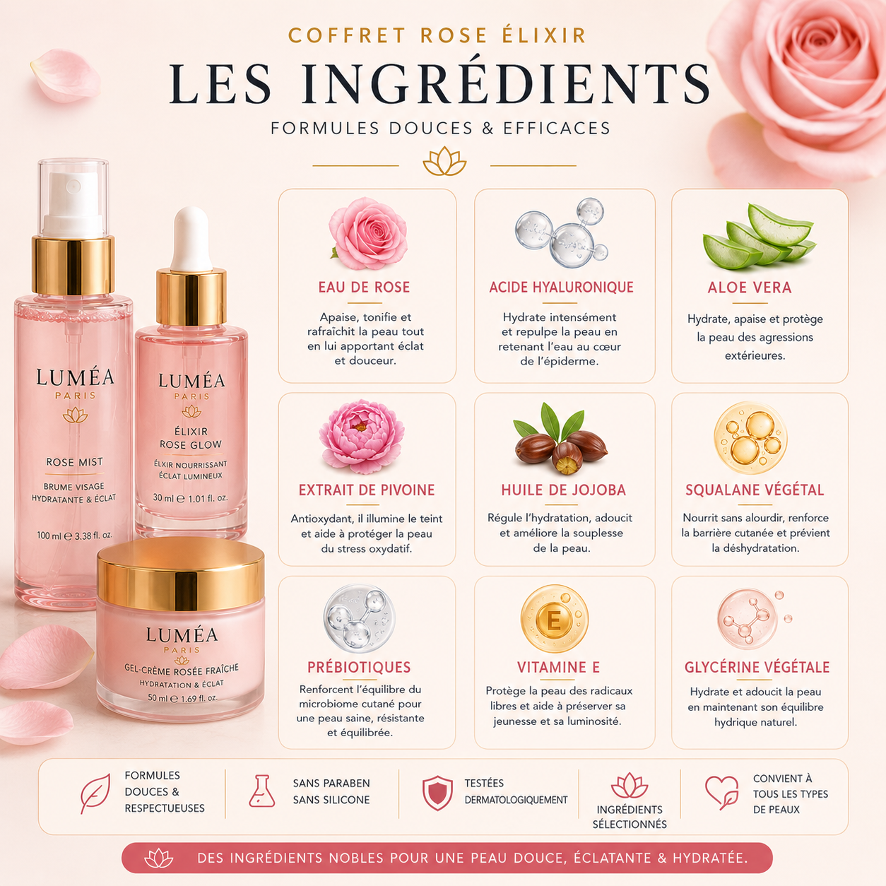 Coffret Rose Élixir