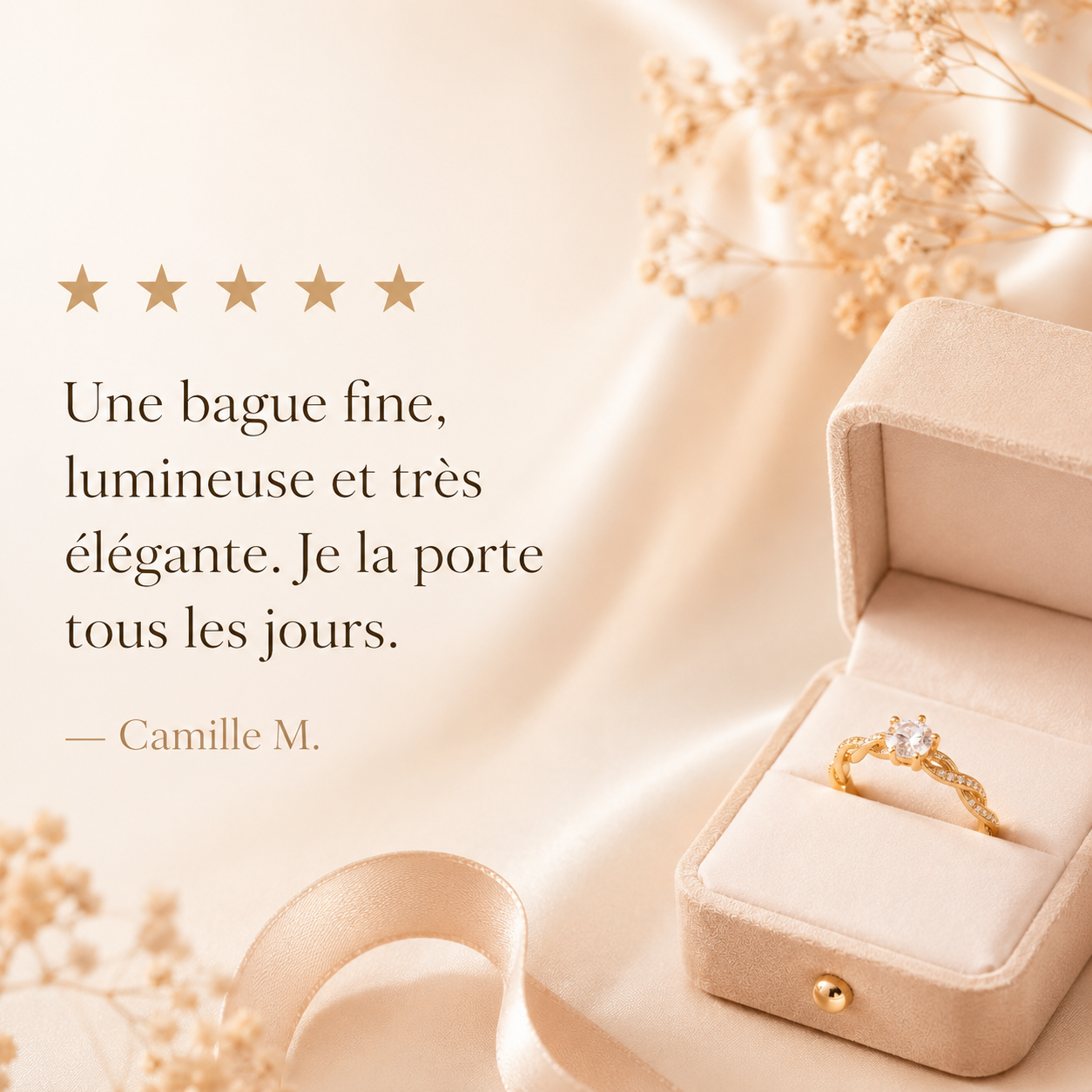 Bague Éclat Doré