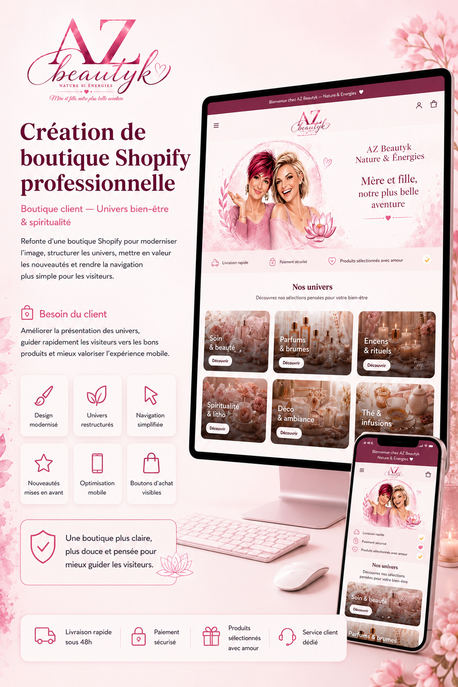 Boutique client — Produits beauté & bien-être